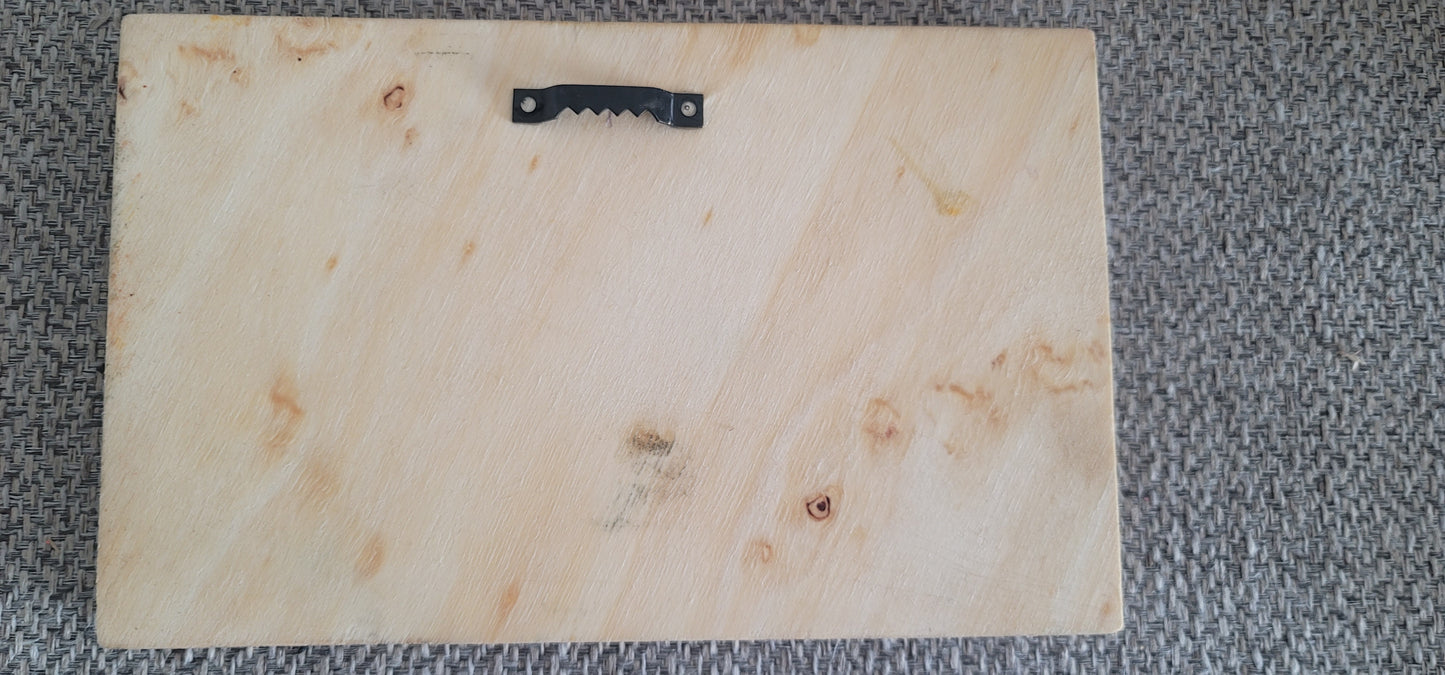 Laser Wood Cut Art-Mountain Scene