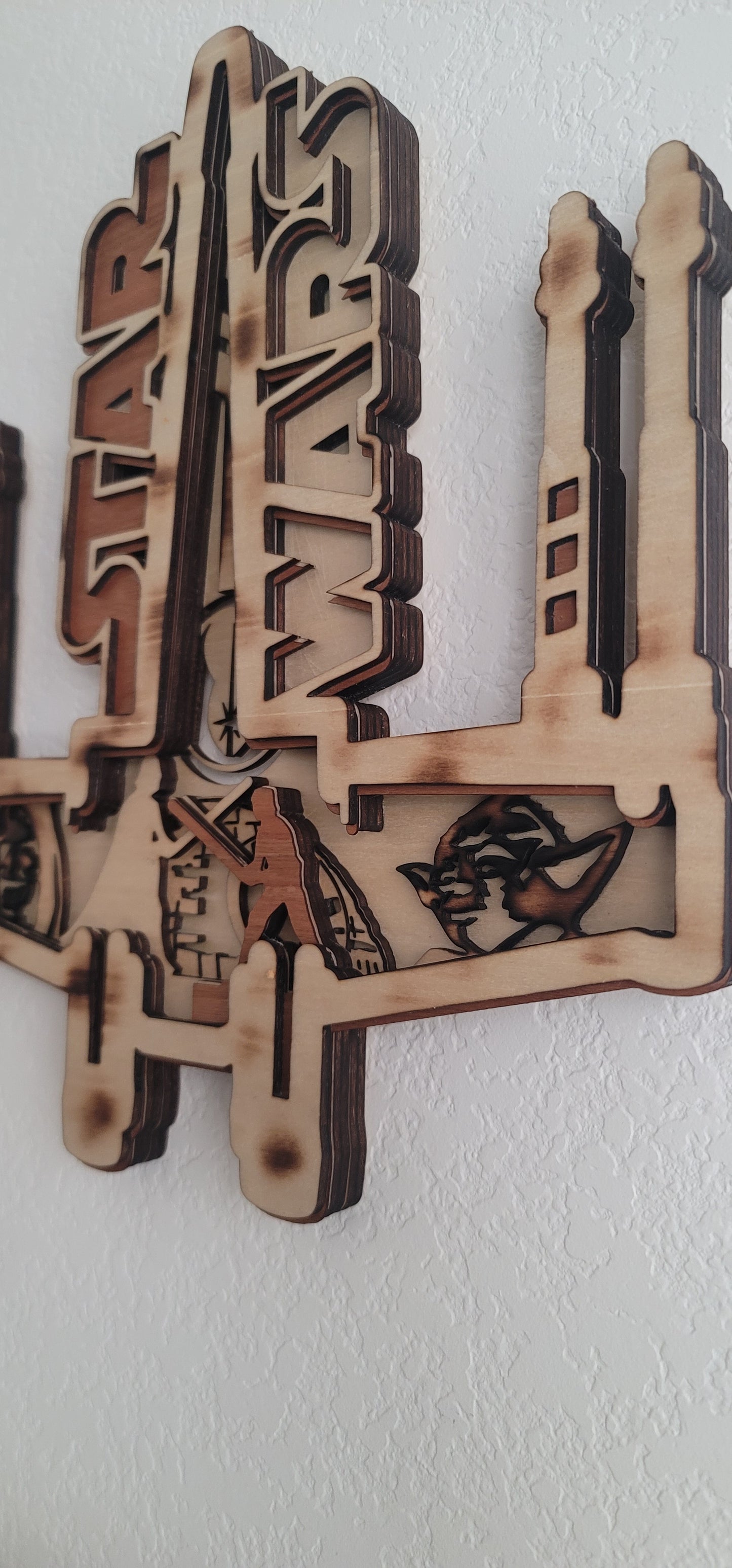 Laser Wood Cut Star Wars Ship