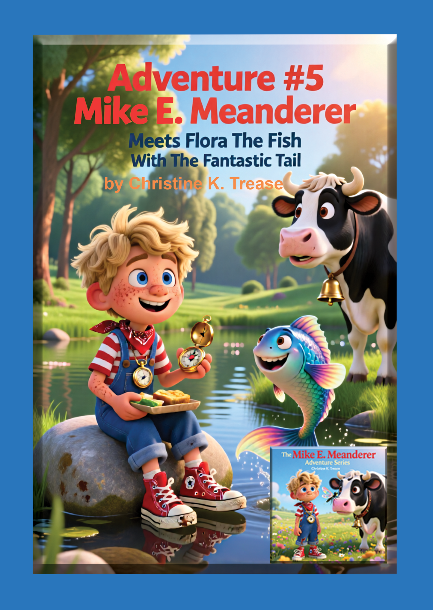 Book Children's-Adventure #5 Mike E. Meanderer Meets Flora The Fish With The Fantastic Tail