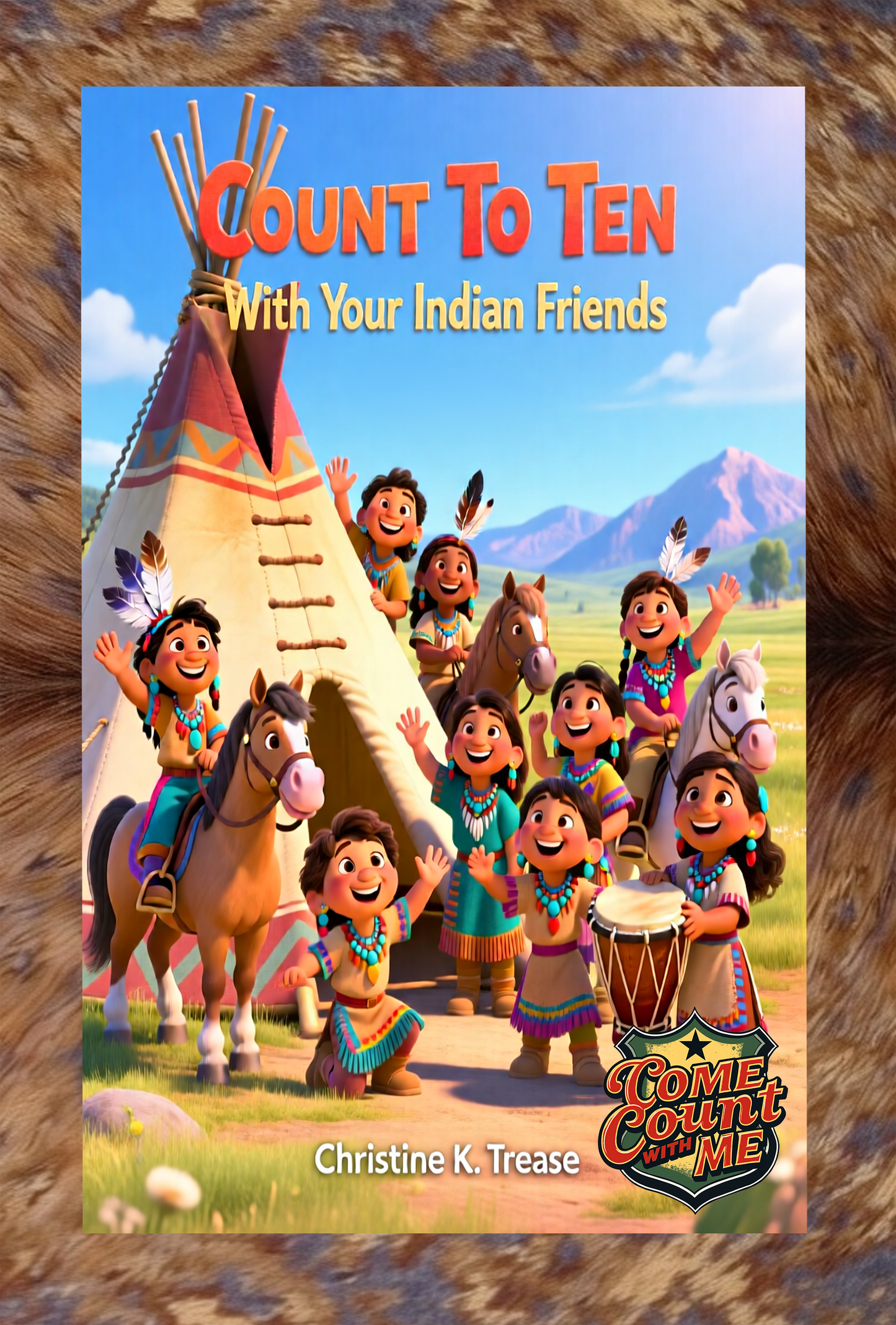 Book Come Count With Me Series-Count To Ten With Your Indian Friends