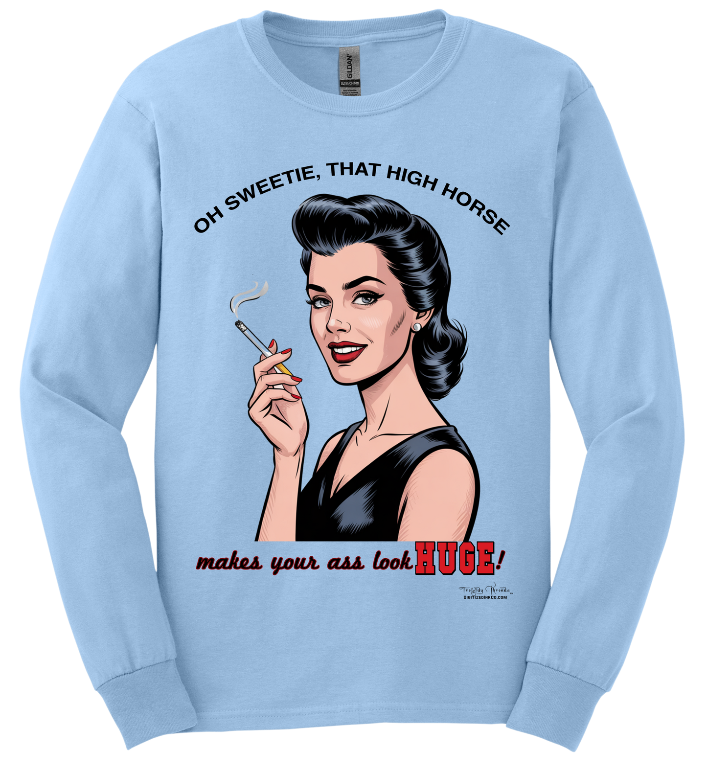 Trendy Threads Long Sleeved Tee-High Horse 01