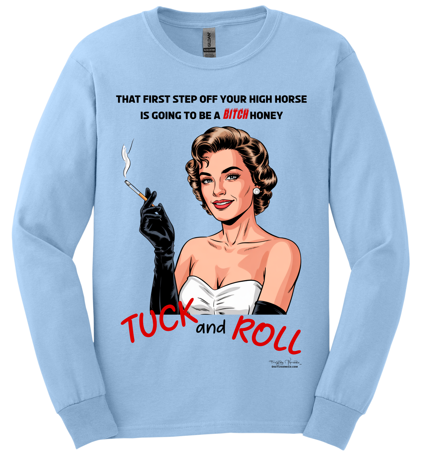 Trendy Threads Long Sleeved Tee Shirts-High Horse 02