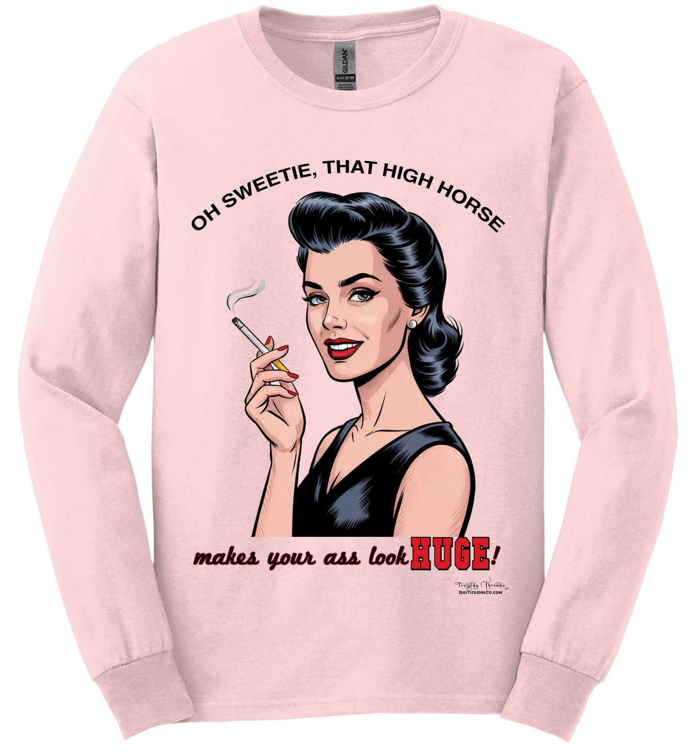 Trendy Threads Long Sleeved Tee-High Horse 01