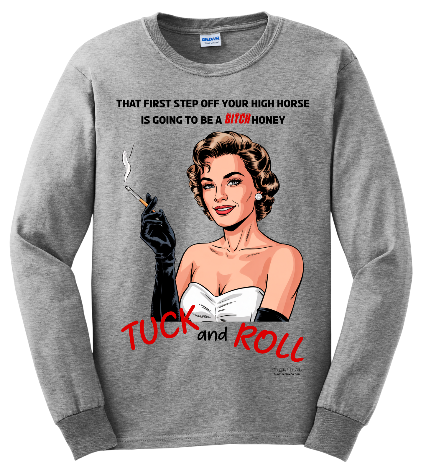 Trendy Threads Long Sleeved Tee Shirts-High Horse 02