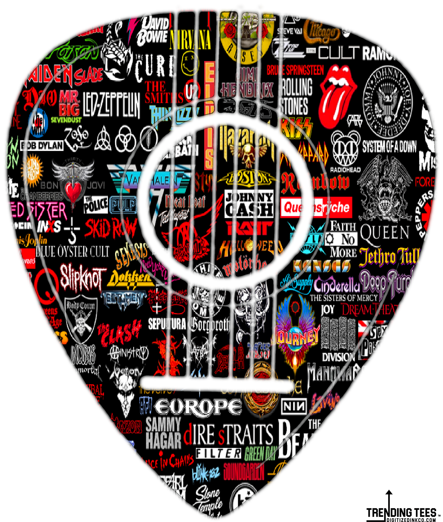 Trending Tees-Guitar Pick Artwork