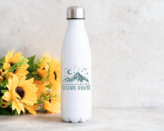 17 oz. Sports Water Bottles-Always Take The Scenic Route