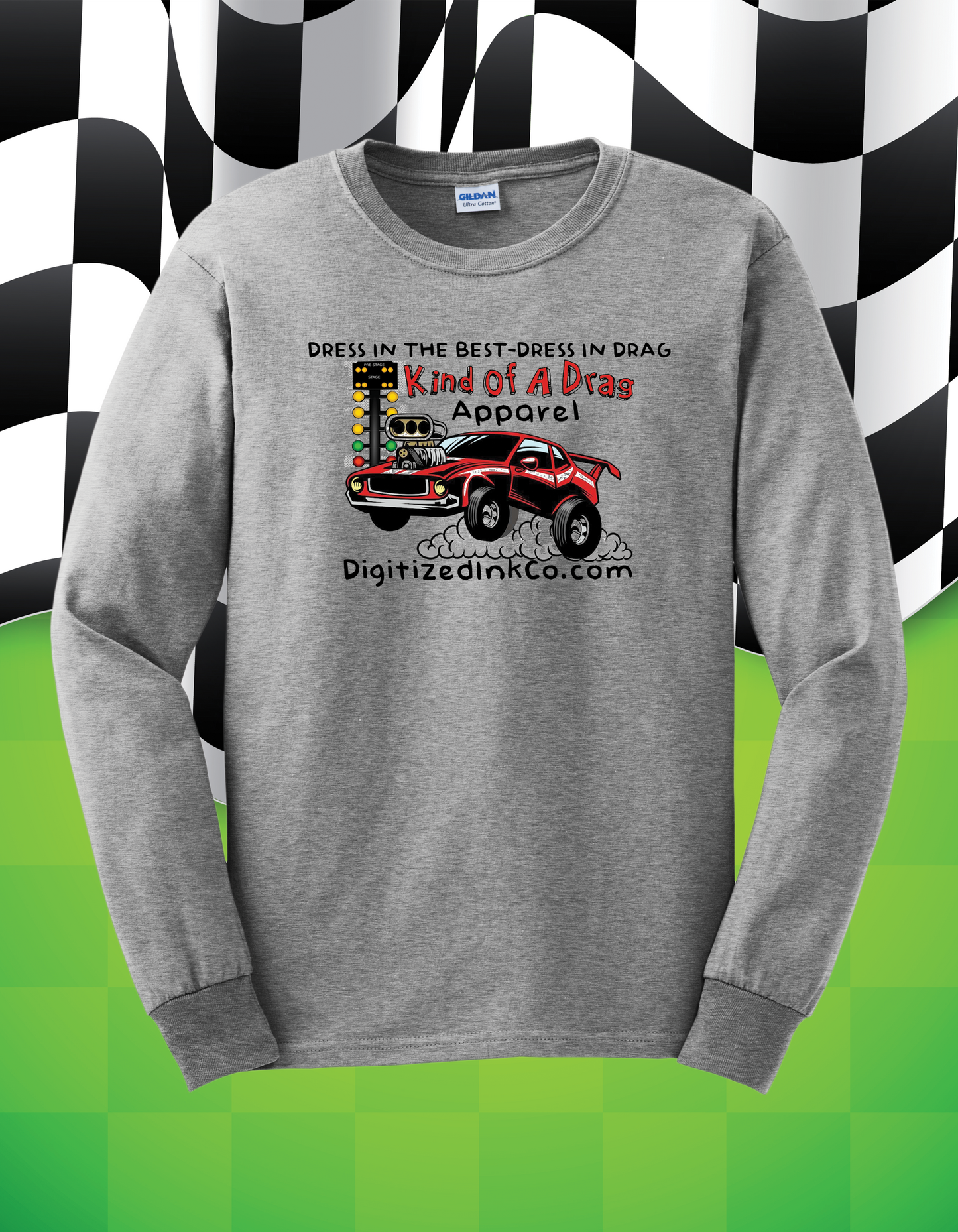 Kind Of A Drag Long Sleeved Tee-Logo Shirt