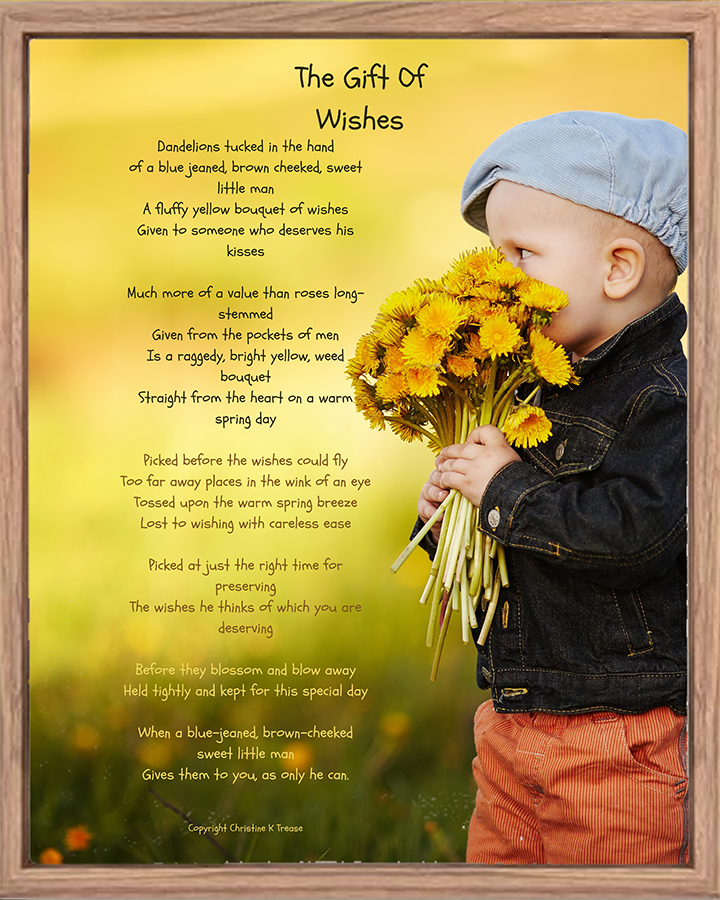 Poetography-"The Gift Of Wishes" UNFRAMED Photo Print
