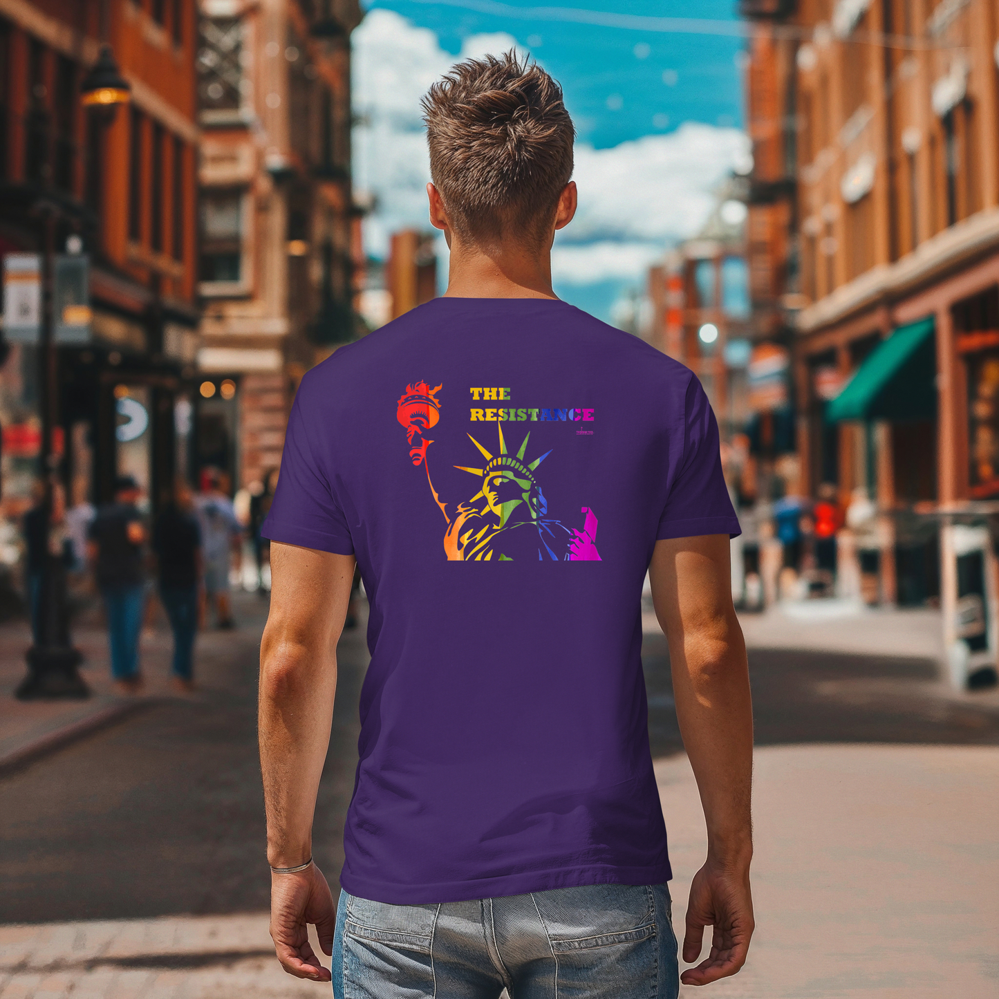 Trending Threads Large Unisex-The Resistance 01 Design on Back 2 Available