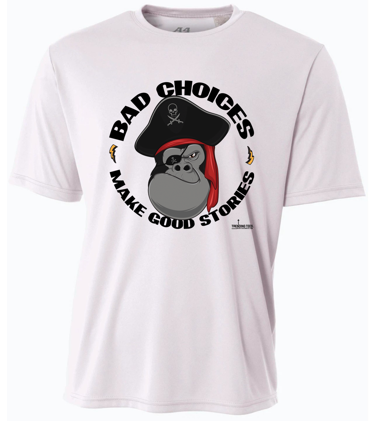 Trending Tees-Bad Choices Pirate Gorilla