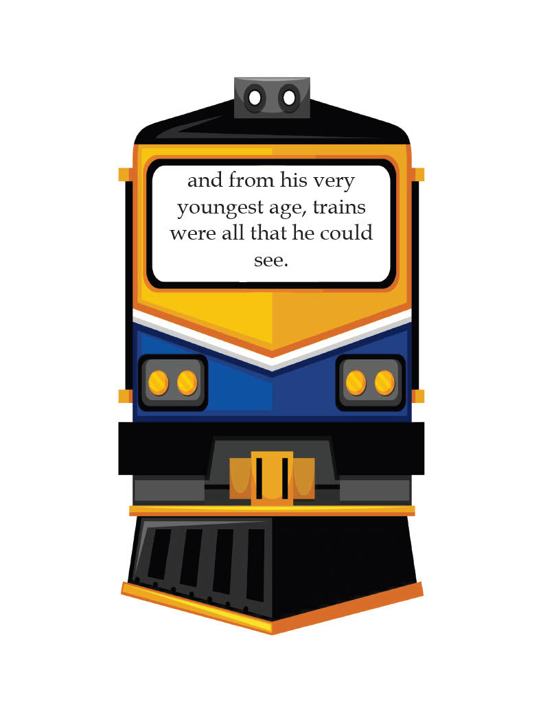 Book Children's-The Little Boy Who Loved Trains