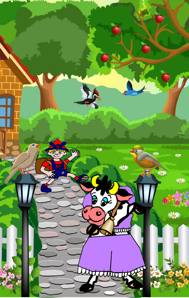 Book Children's-Adventure #2 Mike E. Meanderer Meets The Cow In The Flannel Nightgown