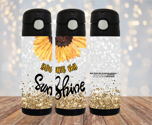 12 oz. Kids Water Bottle-You Are My Sunshine02
