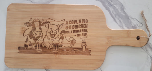 Cutting Board-Cow, Pig and Chicken