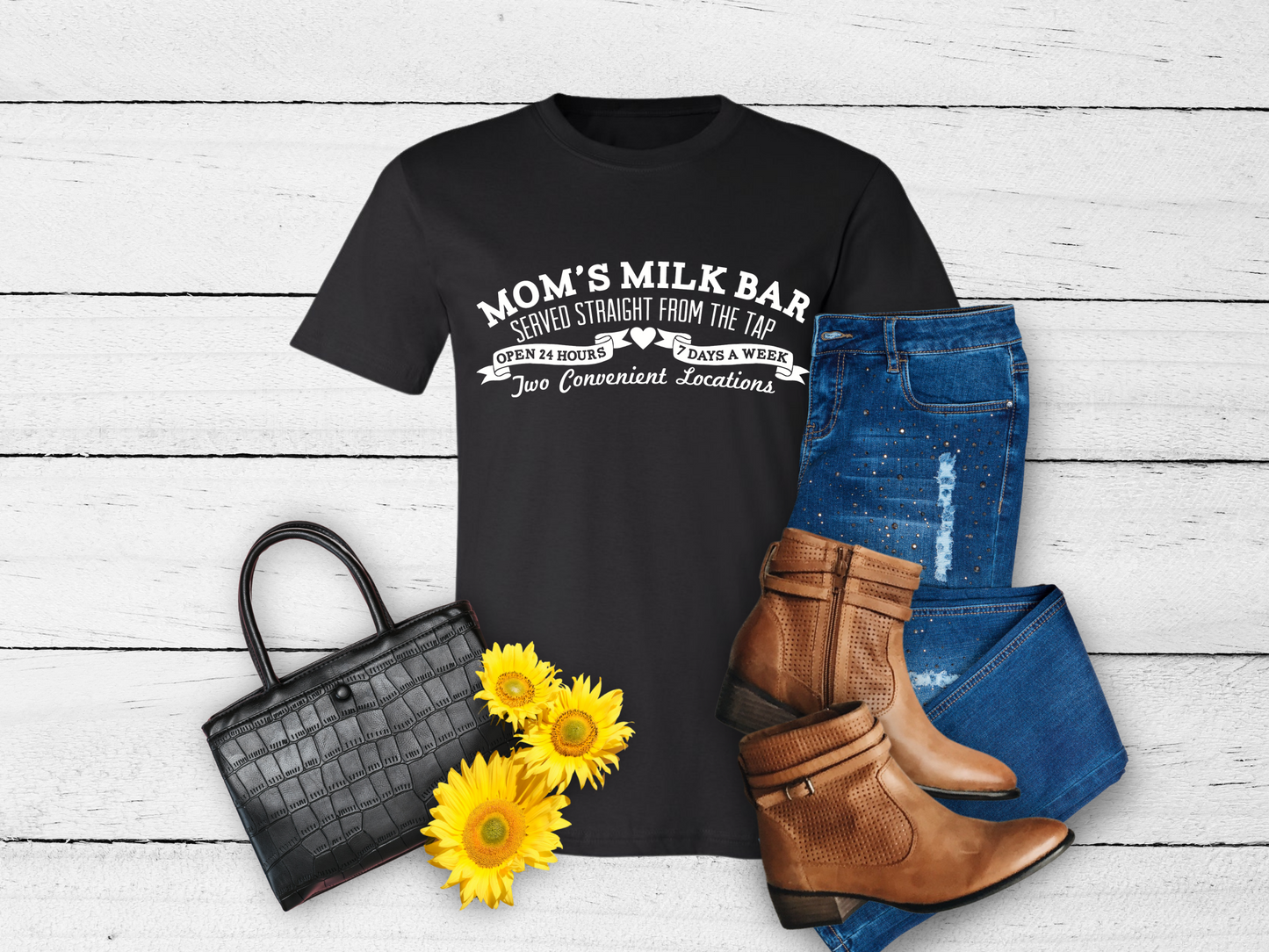 3001CVC-V Adult Tee Shirt Mom's Milk Bar