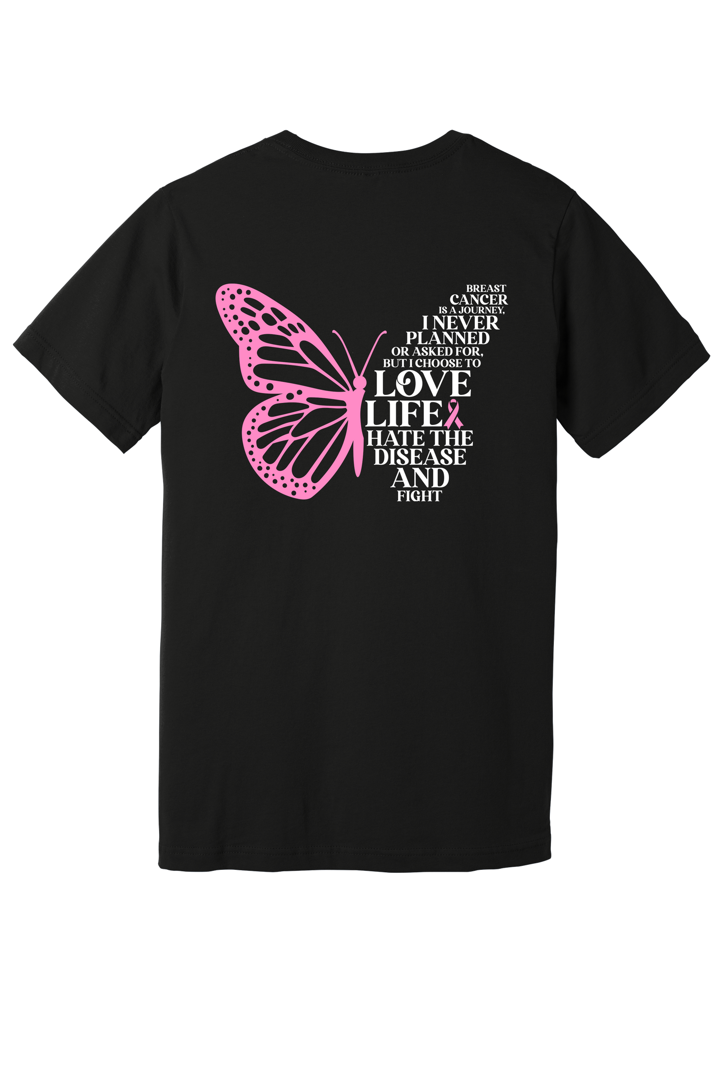 3005-PV Adult Tee Shirt-Breast Cancer Is A Journey