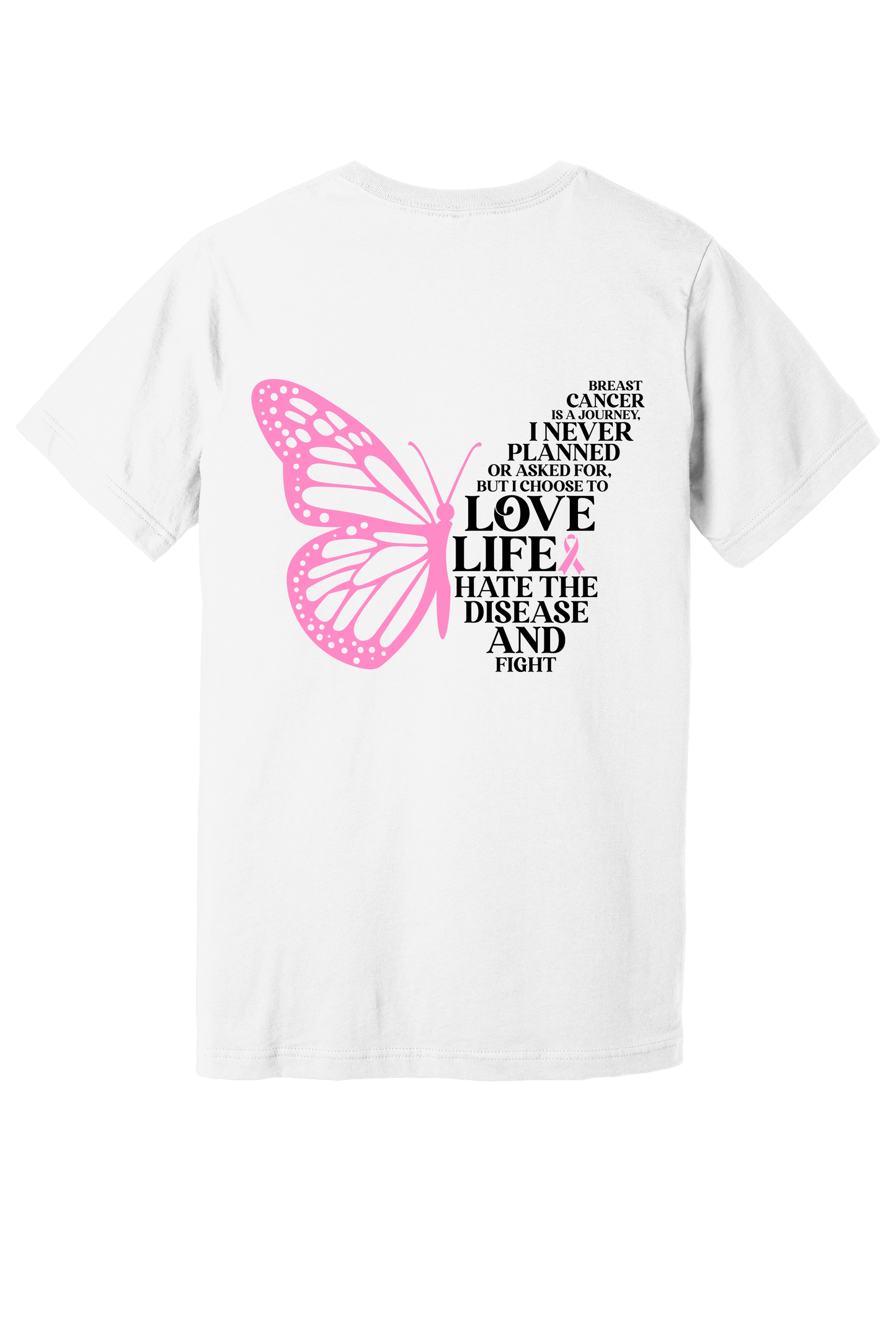 3005-PV Adult Tee Shirt-Breast Cancer Is A Journey