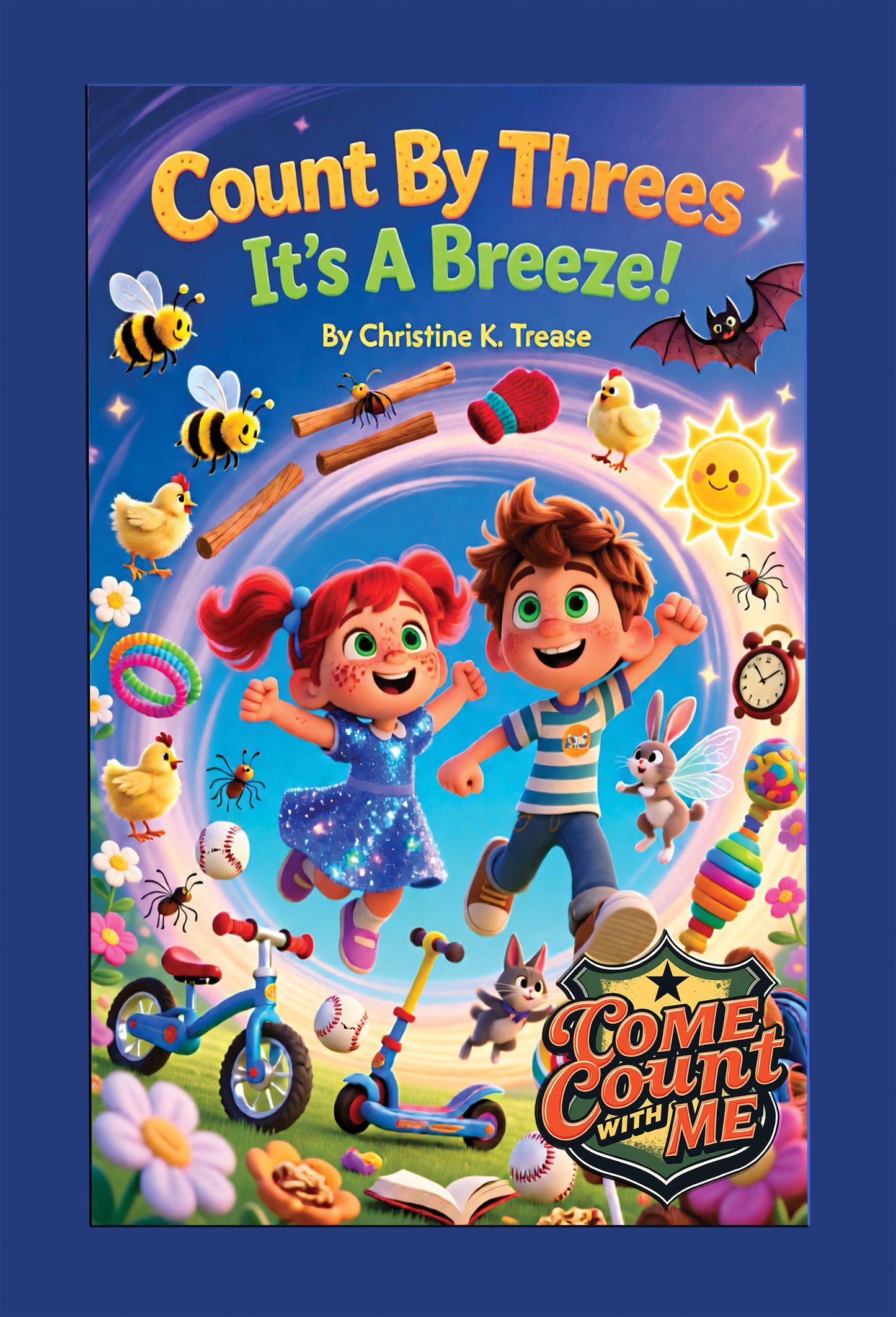 Book Come Count With Me Series-Count By Threes, It's A Breeze