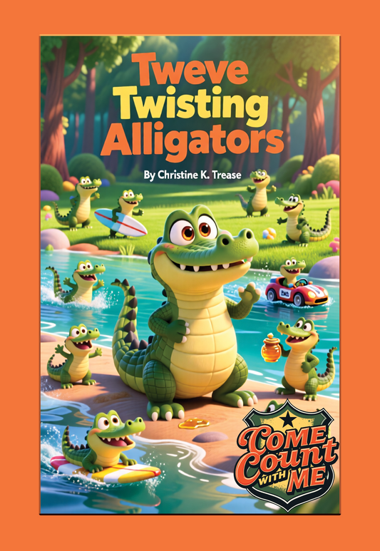 Book Come Count With Me Series-Twelve Twisting Alligators