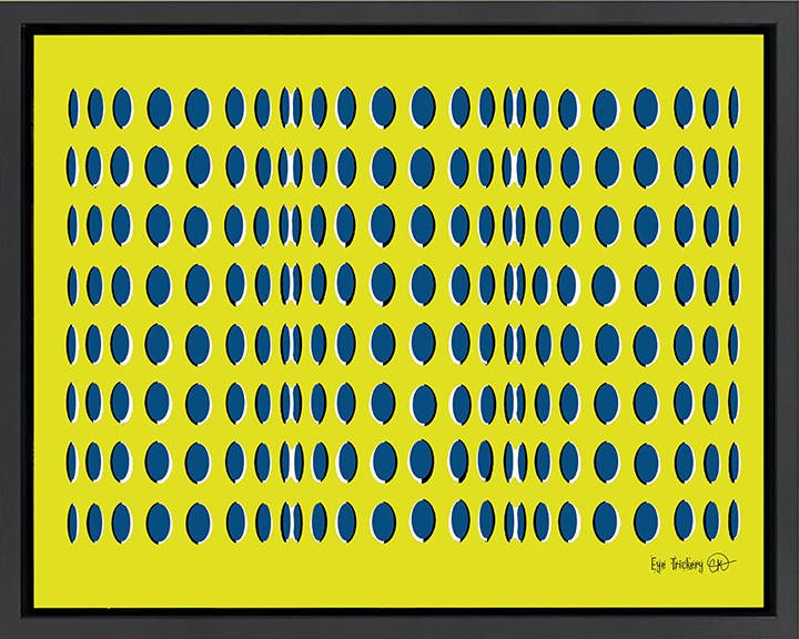 Art Print- "Eye Trickery" On Canvas (Technical Drawing)