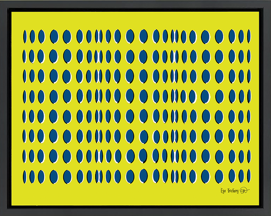 Art Print- "Eye Trickery" On Canvas (Technical Drawing)