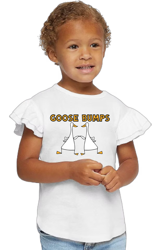 3339-Goosey Goosey Gander Toddler Flutter Sleeve T-Shirt