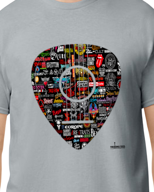 Trending Tees-Guitar Pick Artwork