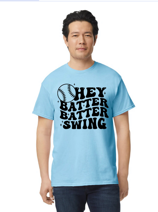 3001CVC-V Adult Tee Shirt Hey Batter Batter