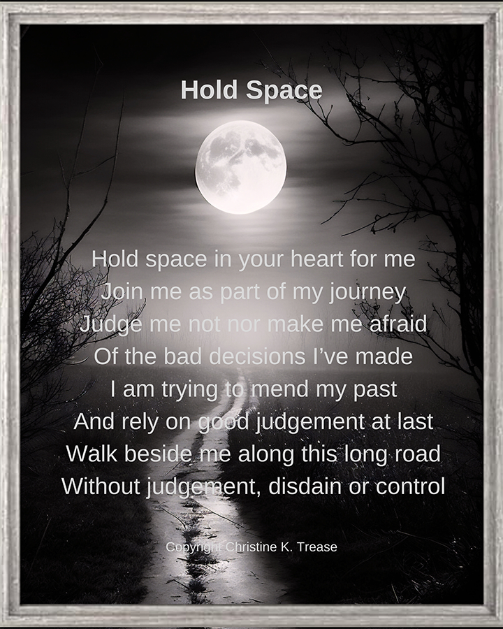 Poetography-Hold Space Framed Photo Print