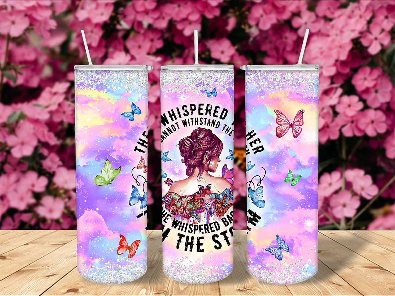 20 oz. Straight Sided Tumblers Inspirational-I Am The Storm