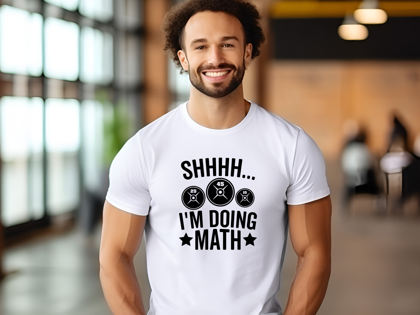 3001CVC-V Adult Tee Shirt-Shhhh...I'm Doing Math