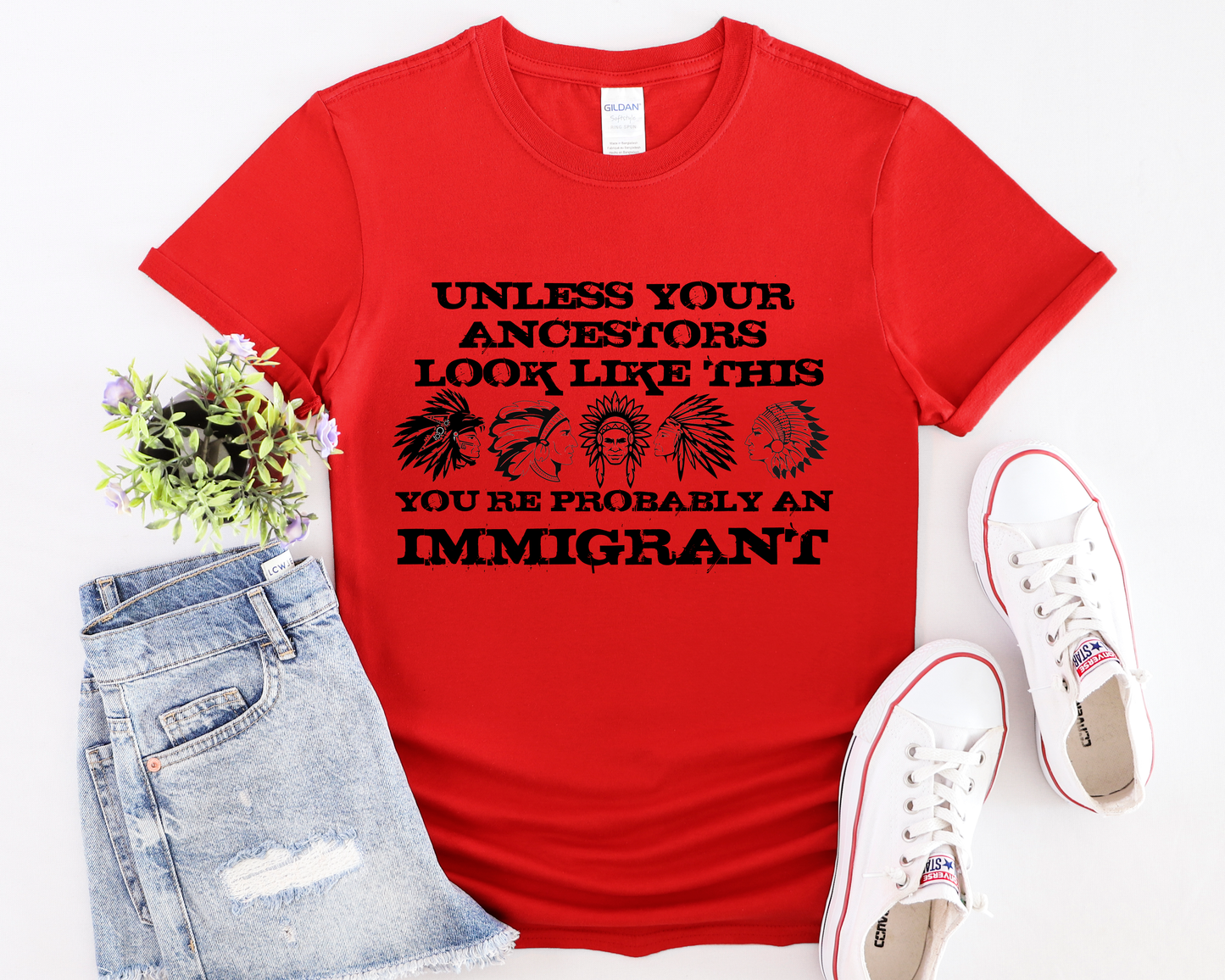 G64000 T-Shirt-You're Probably An Immigrant