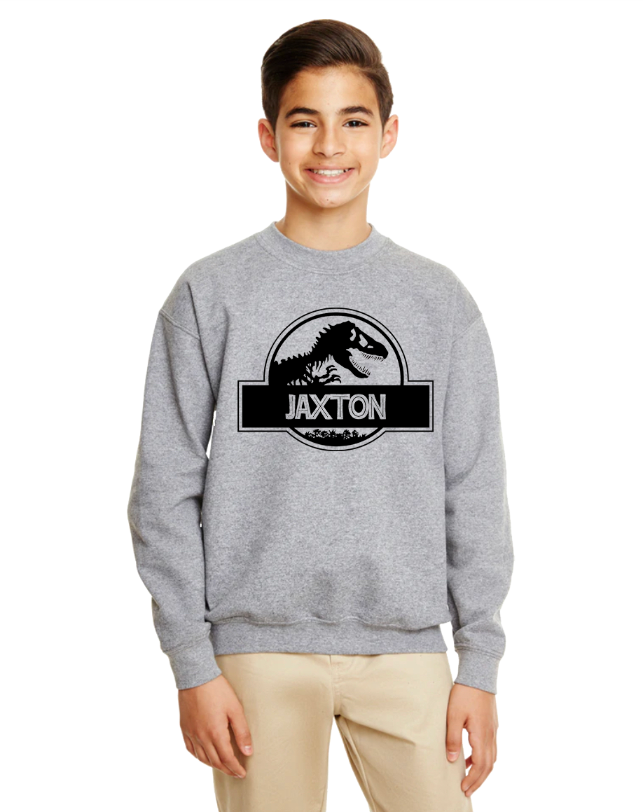 Youth 1800B Sweatshirt Personalized Jurassic Park