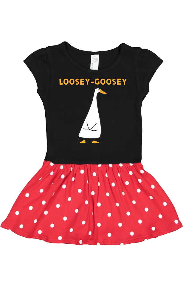 5323-Goosey Goosey Gander Toddler Baby Rib Dress