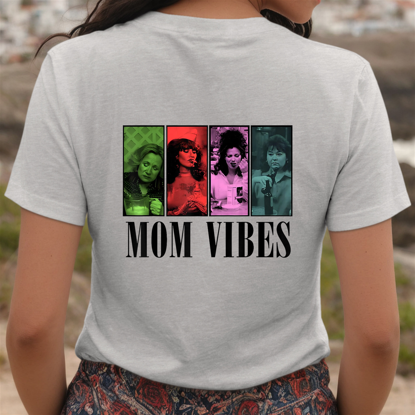 3005-PV Adult Tee Shirt Mom Vibes 01