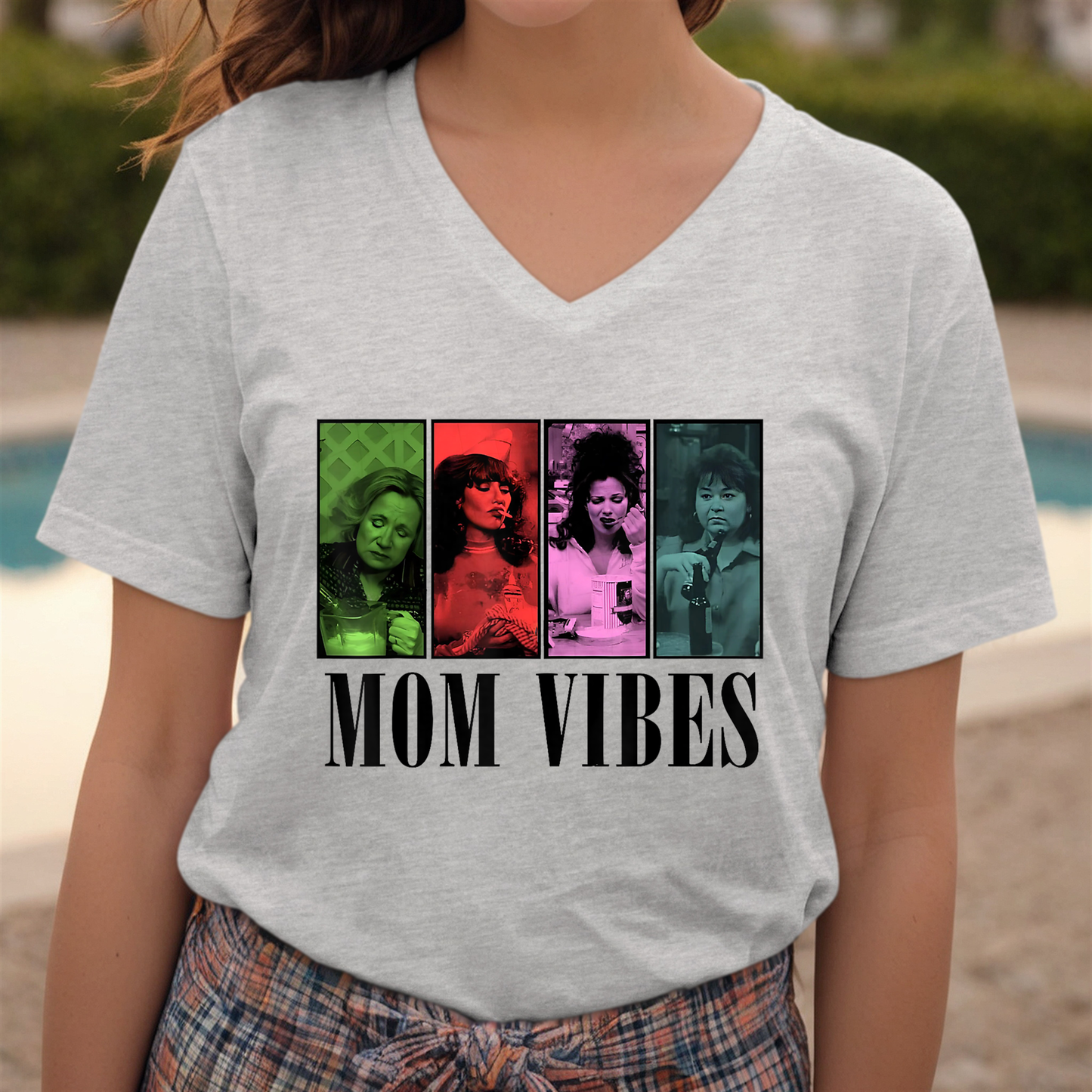 3005-PV Adult Tee Shirt Mom Vibes 01