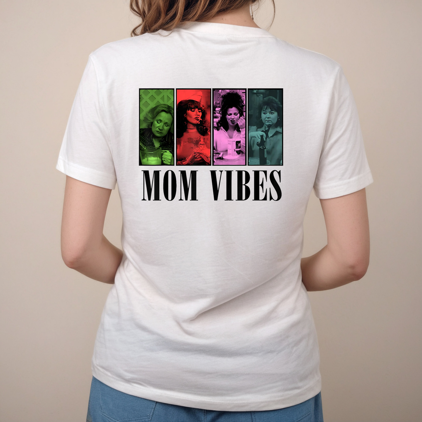 3005-PV Adult Tee Shirt Mom Vibes 01