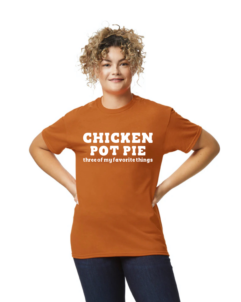 3001CVC-V Adult Tee Shirt Chicken Pot Pie