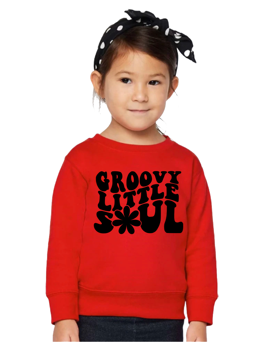 RS3317 Rabbit Skins Toddler Sweatshirt-Groovy Little Soul