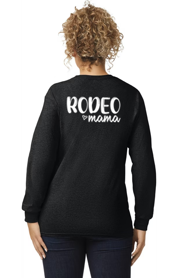 Personalized Long Sleeved Tee Shirt-Rodeo Mama