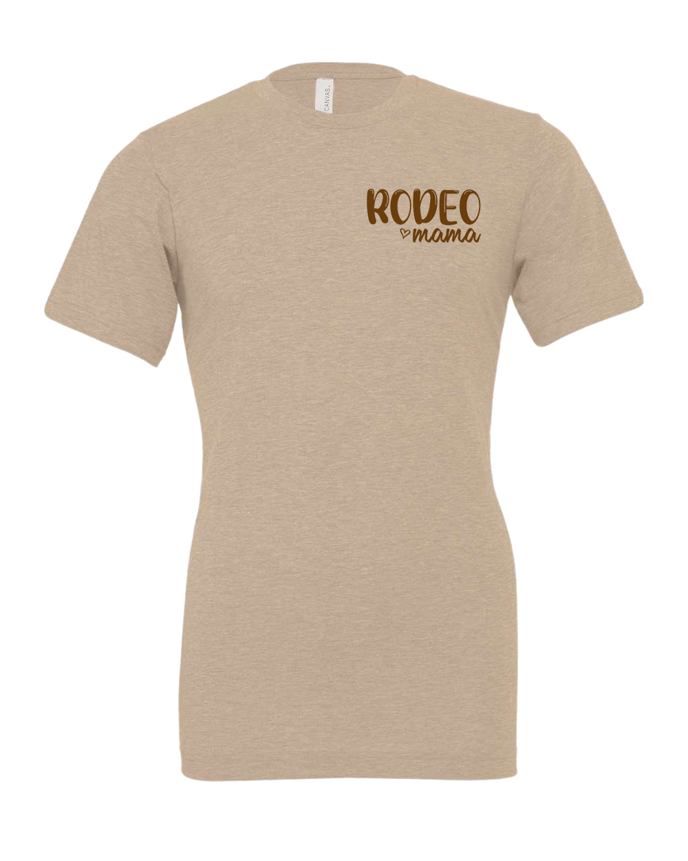 3001CVC-V Adult Tee Shirt Rodeo Mama T-Shirt