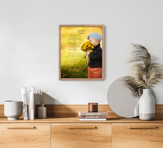 Poetography-"The Gift Of Wishes" Framed Photo Print