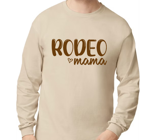 G240 Gildan Adult Long Sleeved T-Shirt Rodeo Mama
