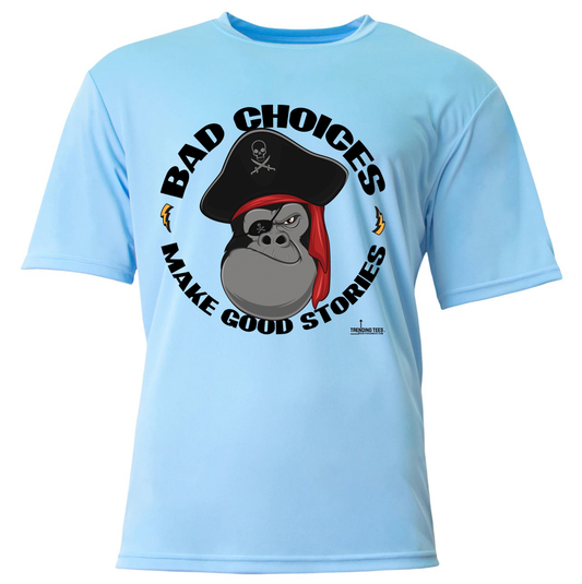 Trending Tees-Bad Choices Pirate Gorilla