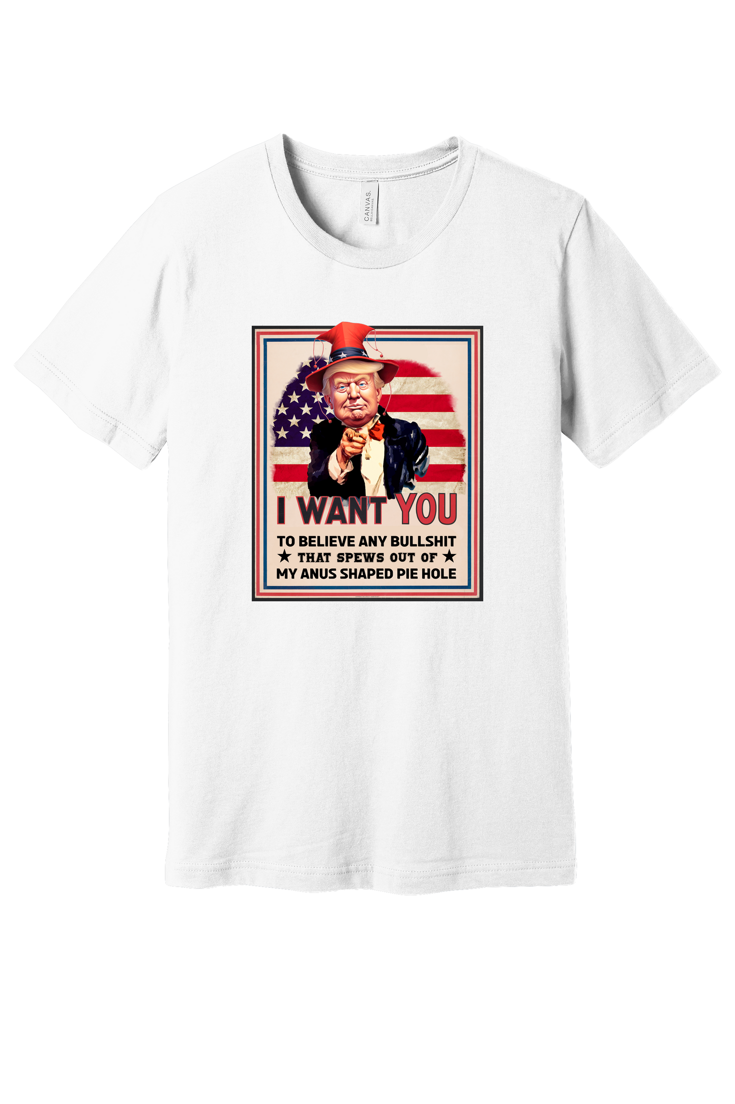 3001CVC-PV Adult Tee Shirt Trump Uncle Sam