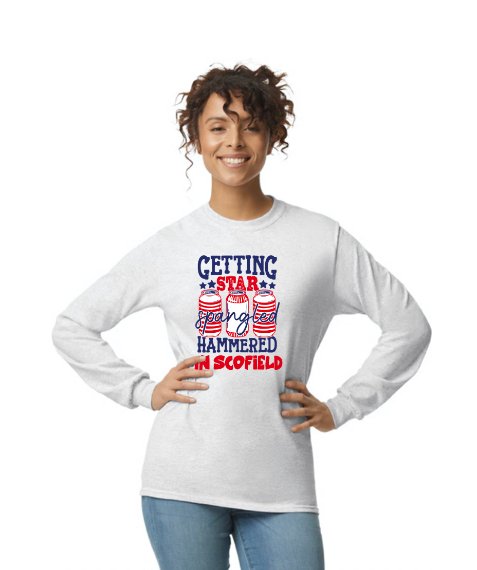 Adult Scofield Long Sleeved Tee Shirts (Click Image To See More Designs)