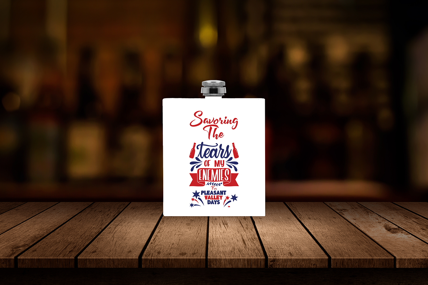 Pleasant Valley Days Flasks (Click On Image To See Additional Designs)