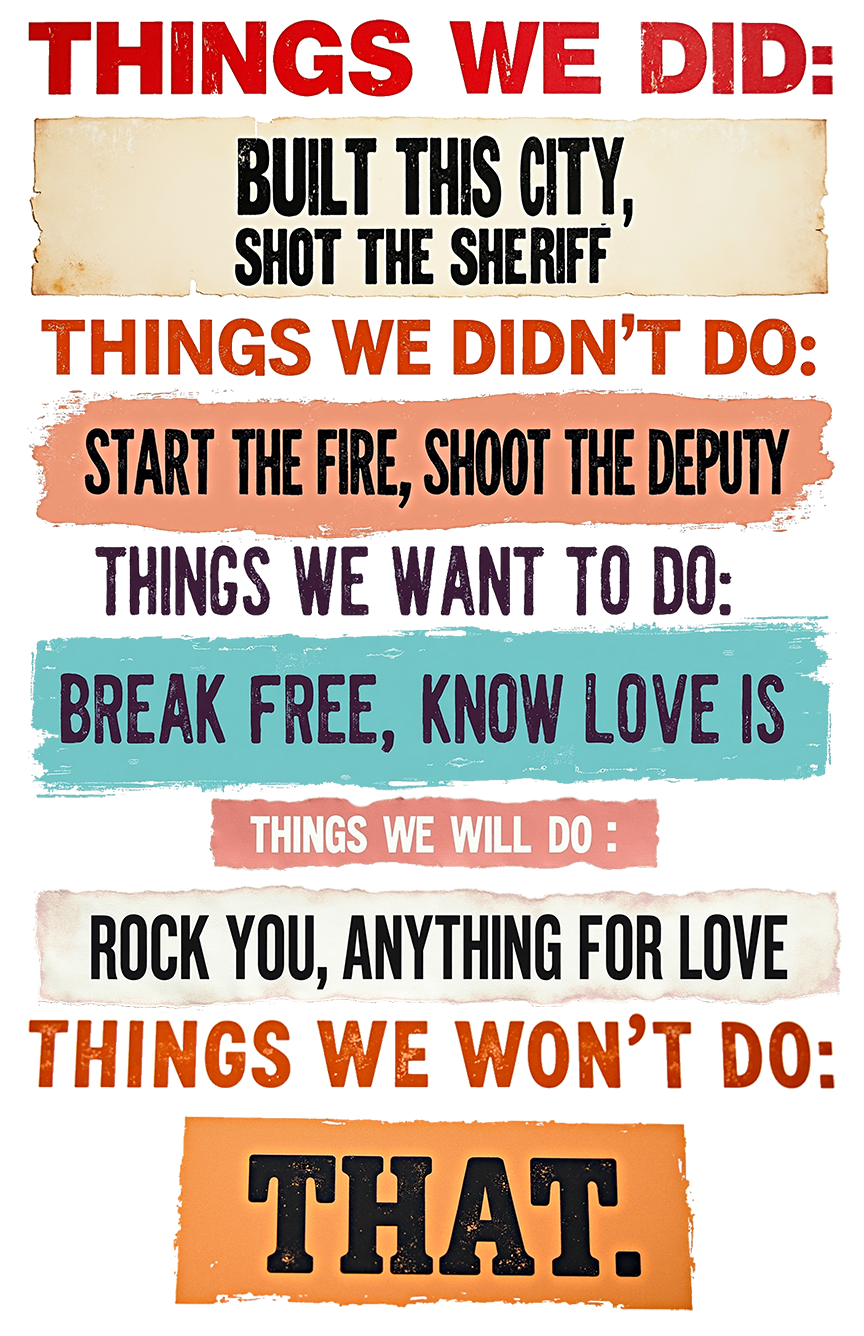 T-Shirt-Things We Did-Unisex
