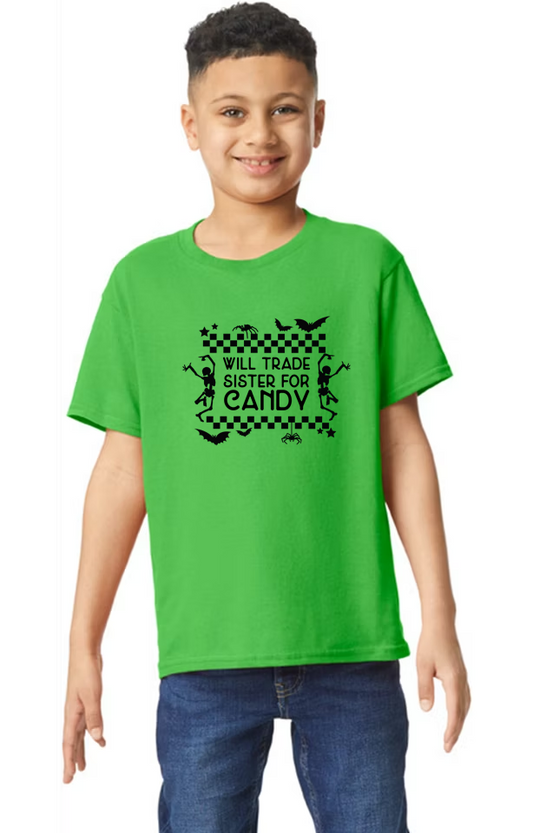 G5000B Tee Shirt Will Trade Sister For Candy