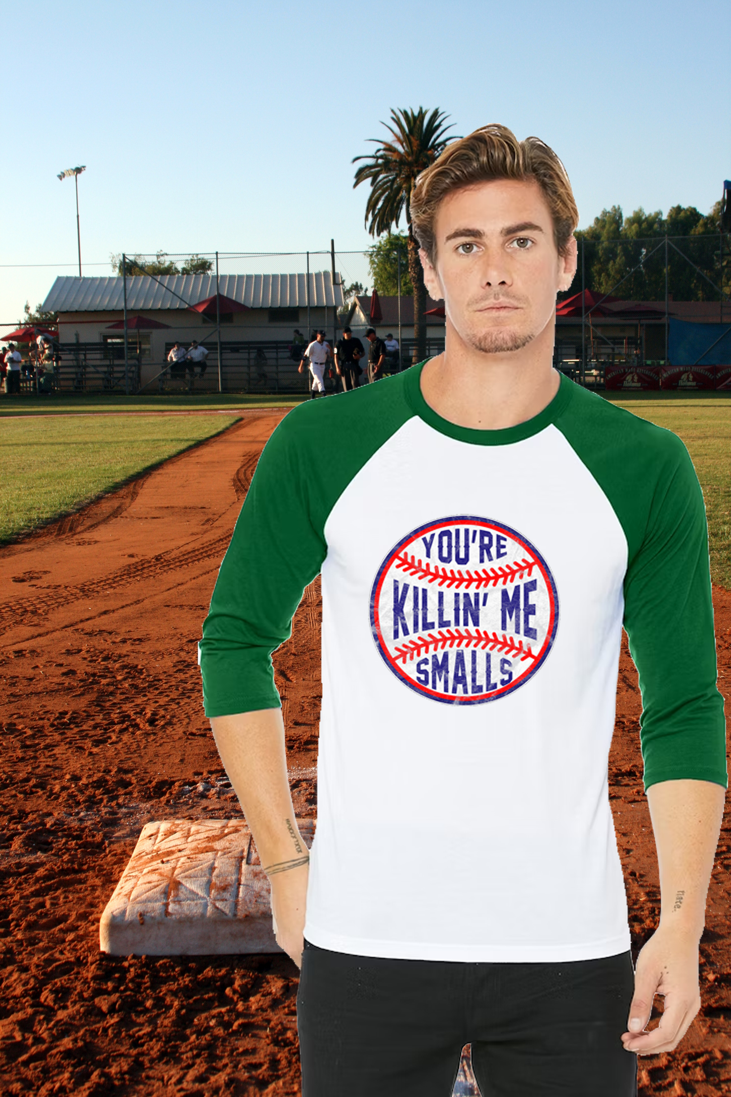 3200-PV Adult Baseball Shirt-You're Killin' Me Smalls